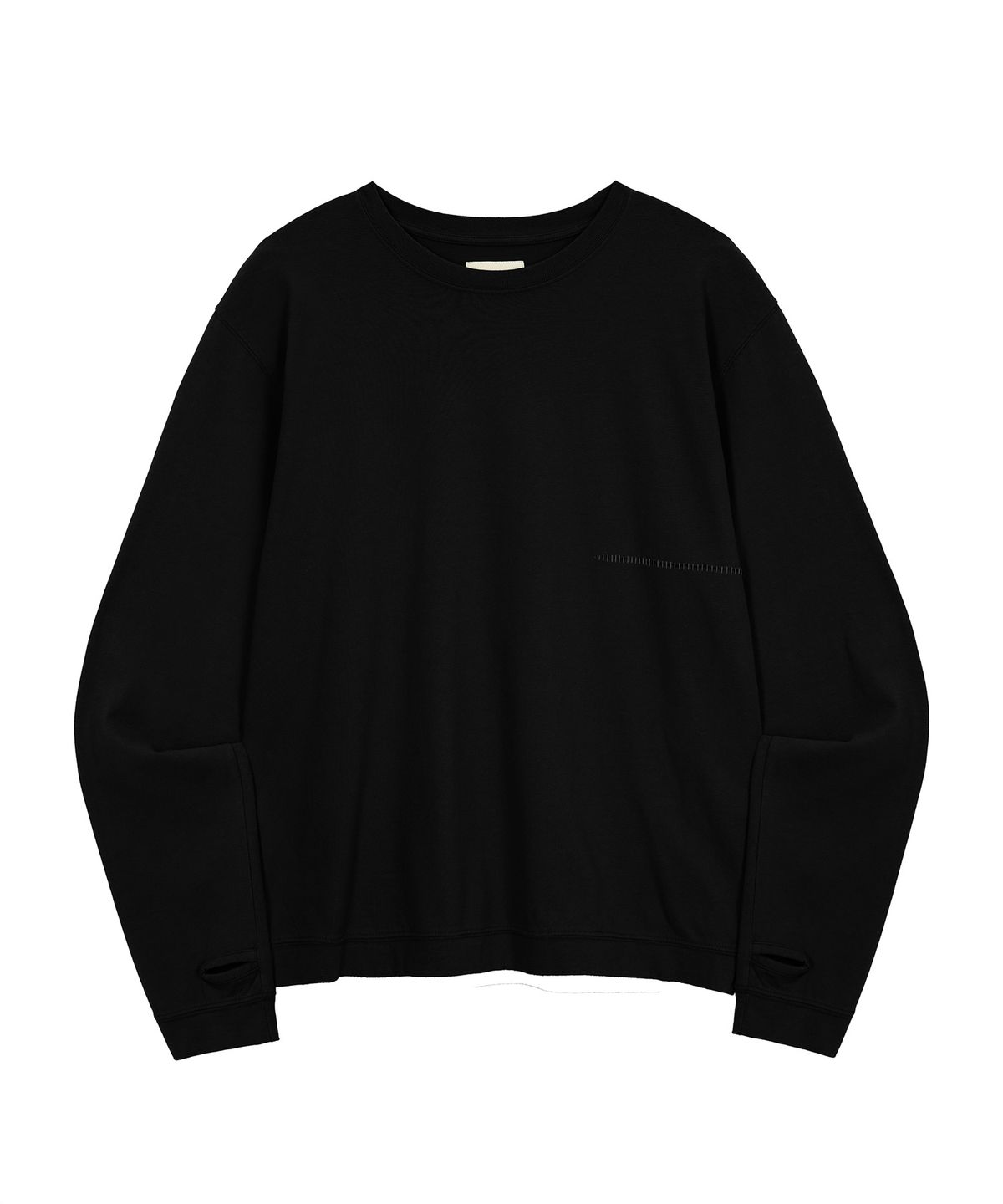 엔도어(ENDOOR) Finger Hole Stitch Long Sleeve (Black)