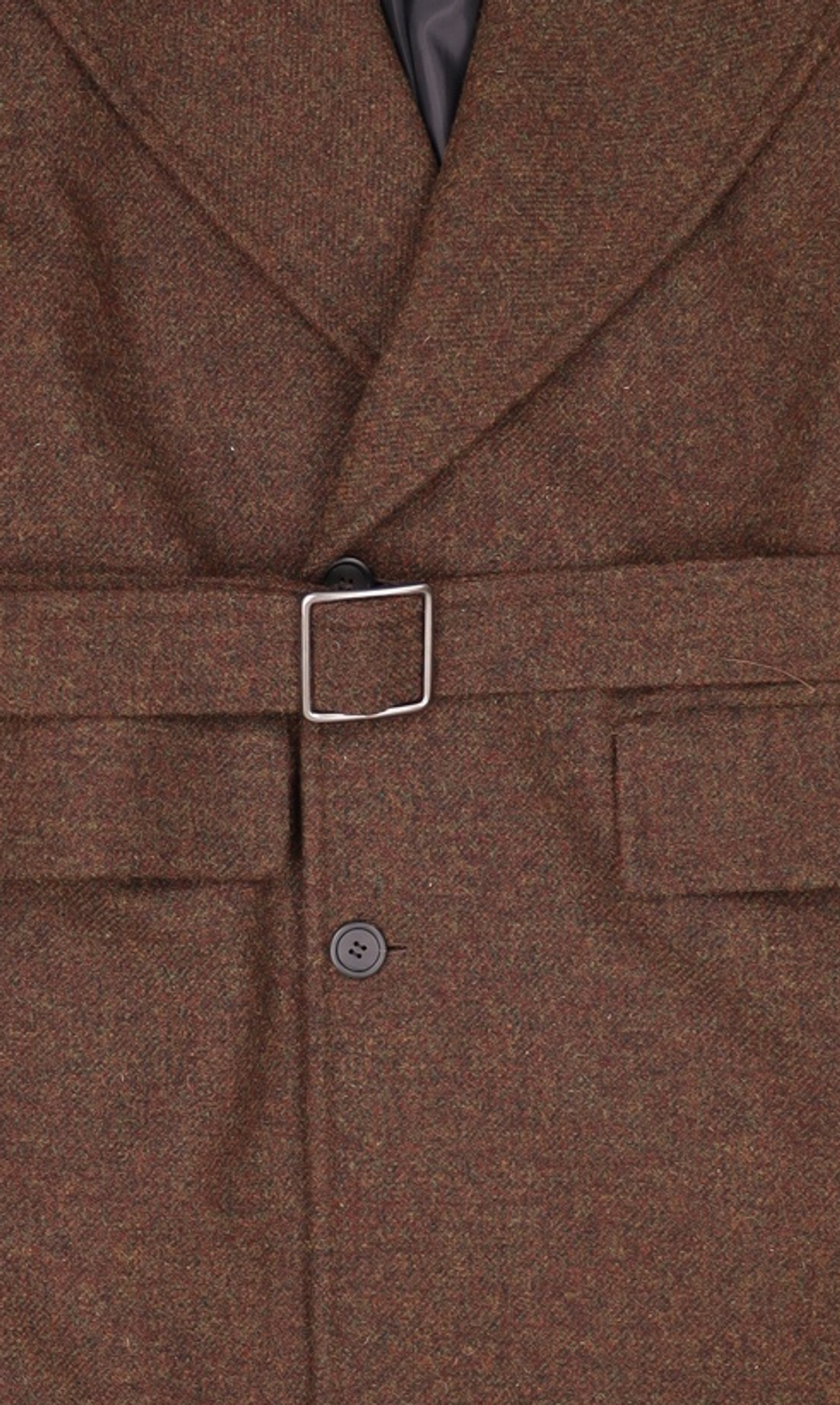 메종미네드(MAISON MINED) BLEND BROWN HALF DOUBLE COAT S