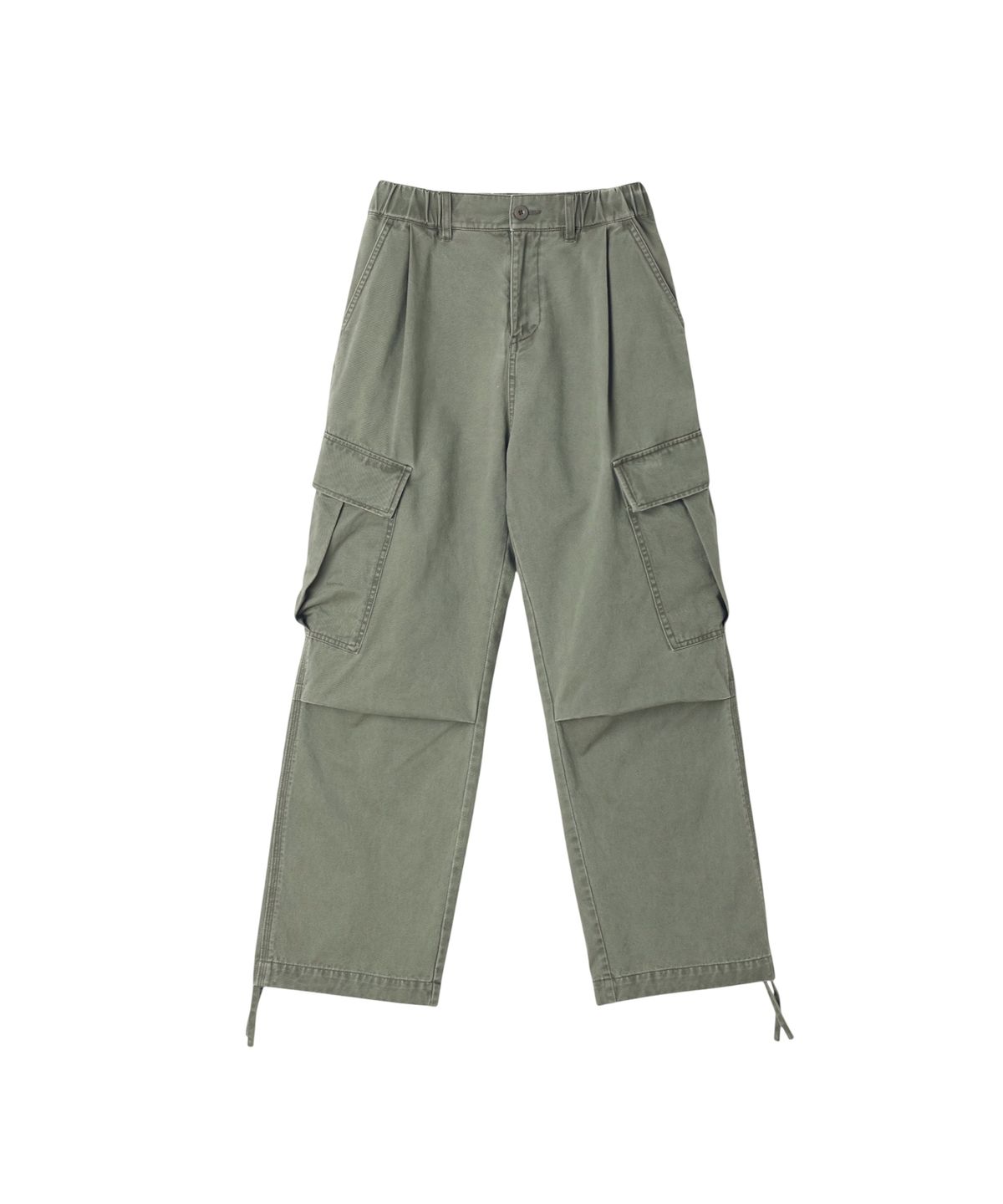 유니버스 가먼트(UNIVERSE GARMENT) 워시드 와이드 카고 팬츠_KHAKI