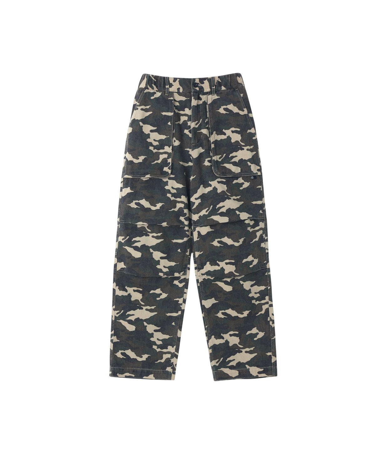 유니버스 가먼트(UNIVERSE GARMENT) 워시드 와이드 퍼티그 팬츠_CAMOUFLAGE