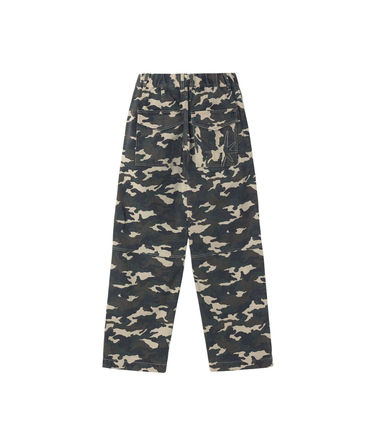 유니버스 가먼트(UNIVERSE GARMENT) 워시드 와이드 퍼티그 팬츠_CAMOUFLAGE
