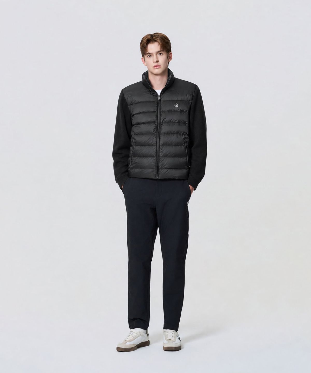 세르지오 타키니(SERGIO TACCHINI) M 스웨터 하이브리드 다운 (Black)