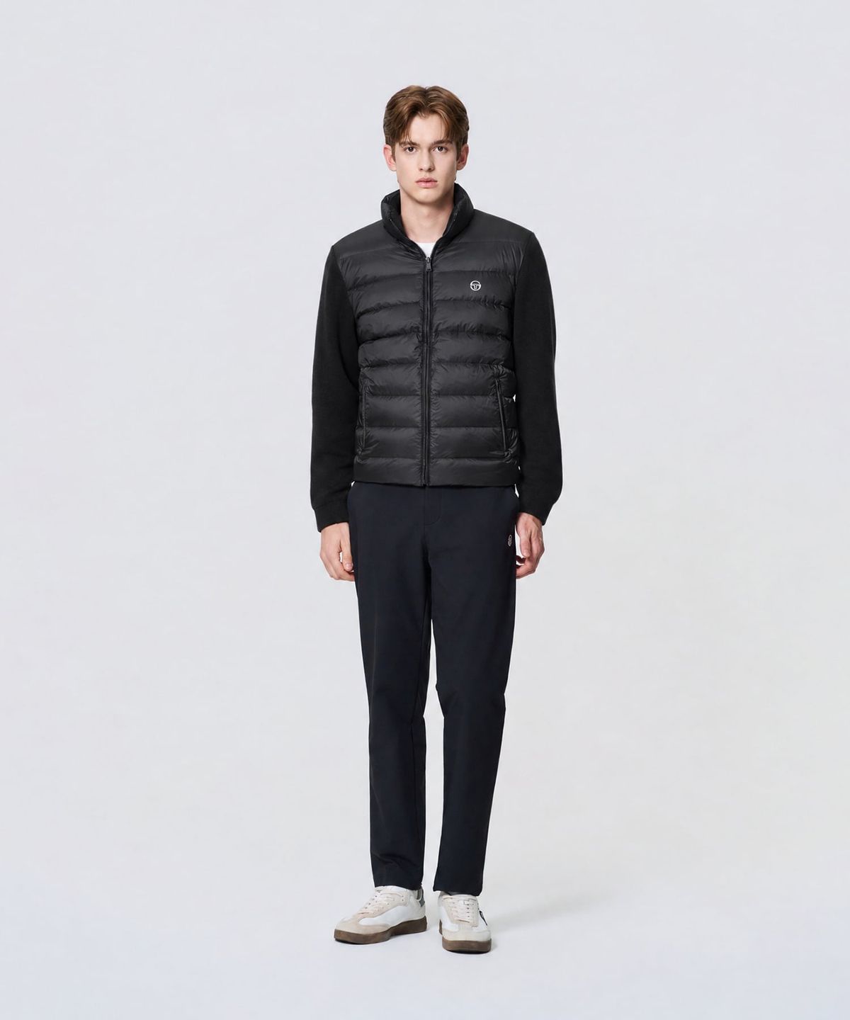세르지오 타키니(SERGIO TACCHINI) M 스웨터 하이브리드 다운 (Black)