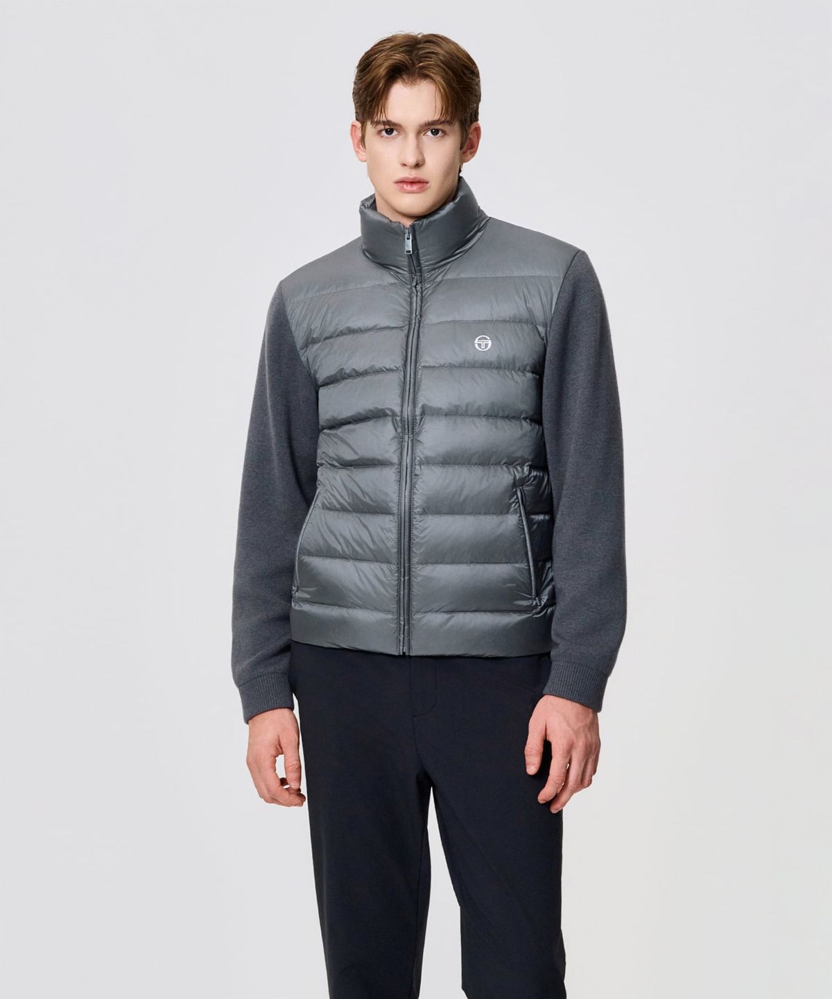 세르지오 타키니(SERGIO TACCHINI) M 스웨터 하이브리드 다운 (D.Grey)