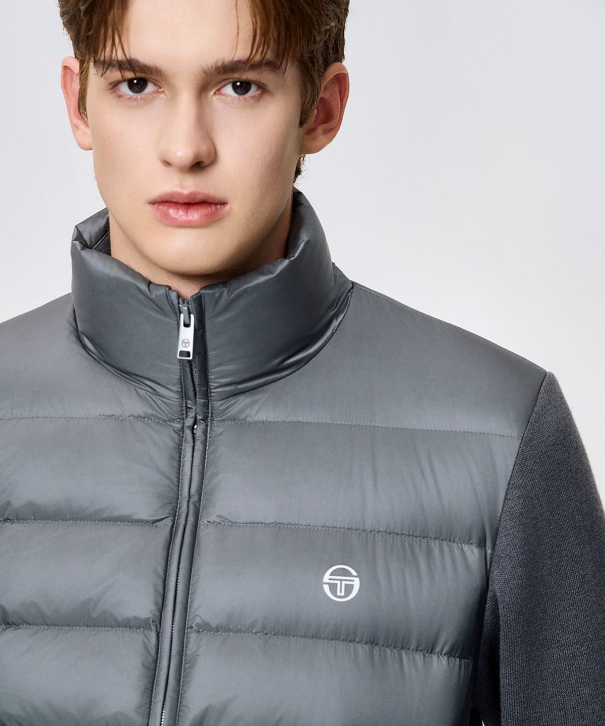세르지오 타키니(SERGIO TACCHINI) M 스웨터 하이브리드 다운 (D.Grey)