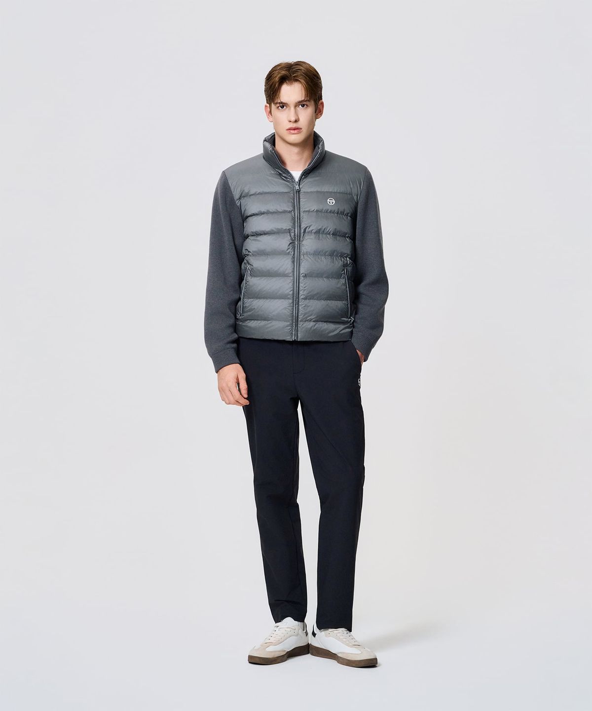 세르지오 타키니(SERGIO TACCHINI) M 스웨터 하이브리드 다운 (D.Grey)