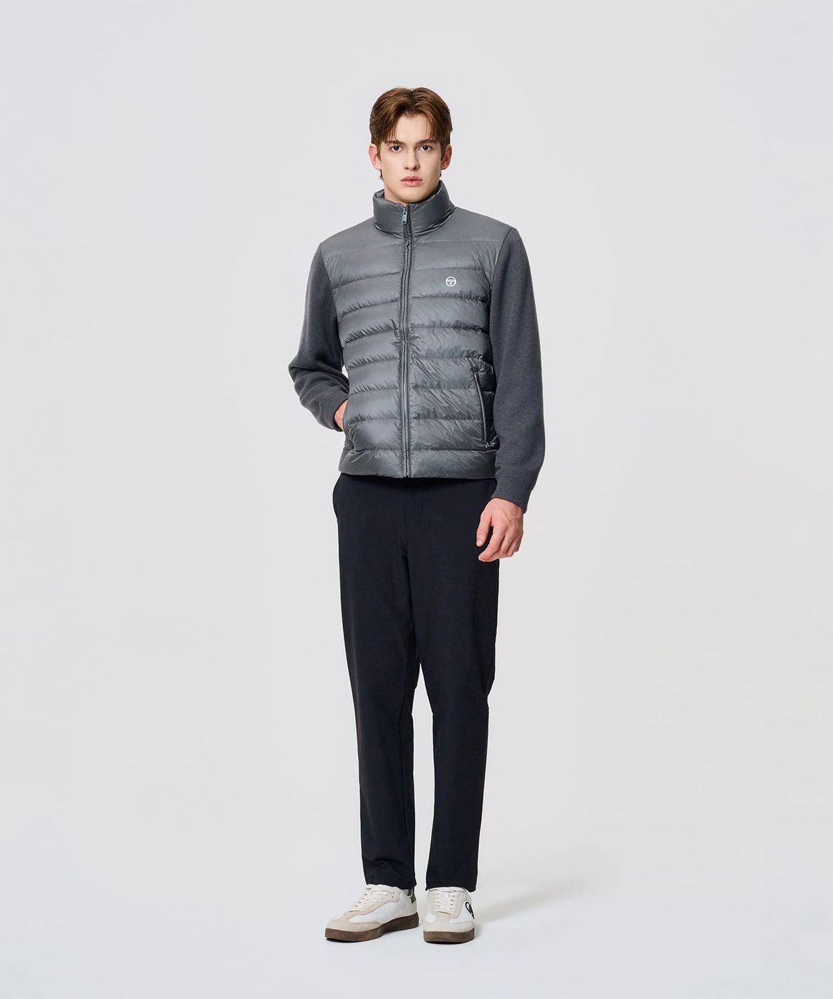 세르지오 타키니(SERGIO TACCHINI) M 스웨터 하이브리드 다운 (D.Grey)