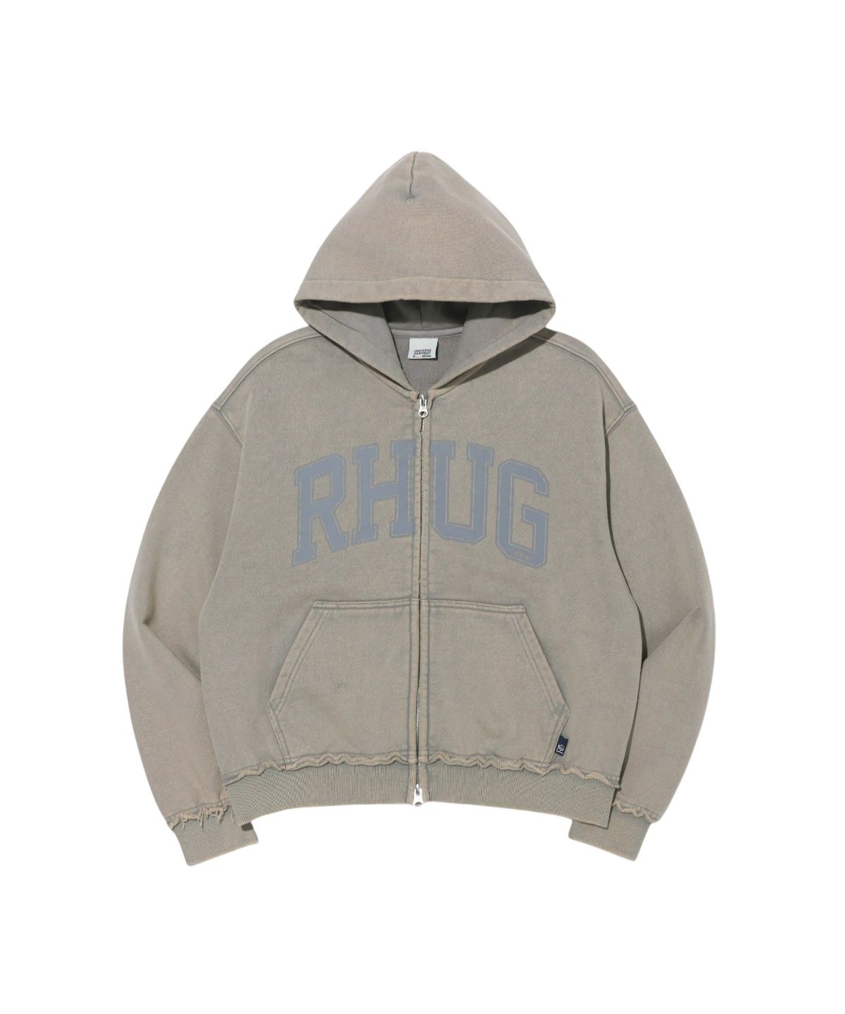 유니버스 가먼트(UNIVERSE GARMENT) 워시드 빈티지 후드 집업_GREY