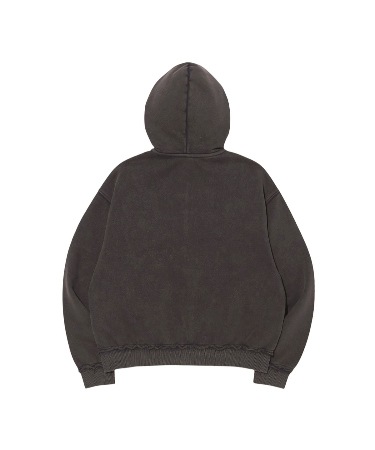 유니버스 가먼트(UNIVERSE GARMENT) 워시드 빈티지 후드 집업_CHARCOAL