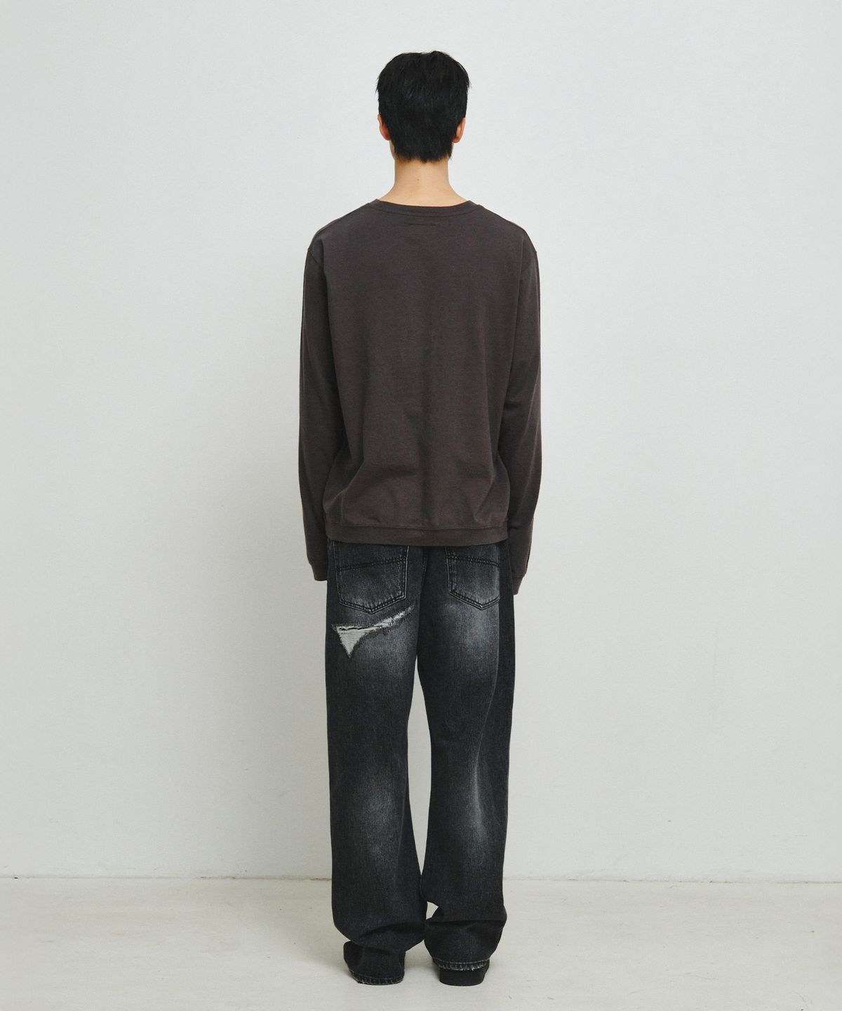 엔도어(ENDOOR) Finger Hole Stitch Long Sleeve (Dark Gray)