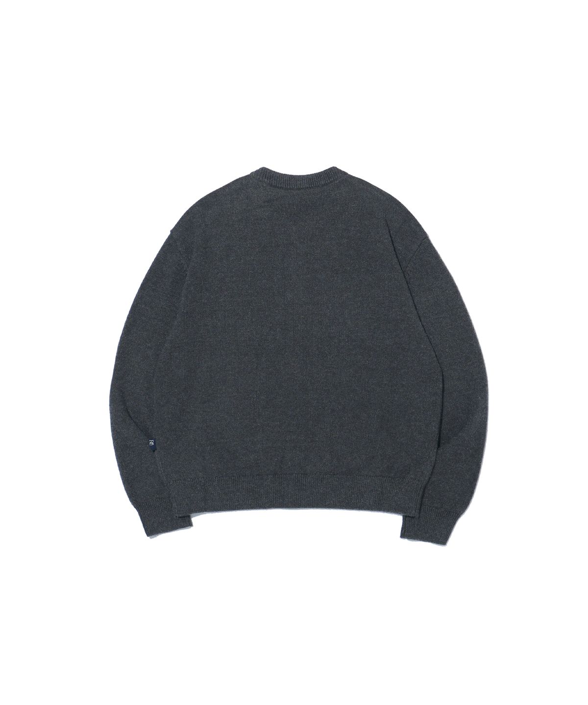 유니버스 가먼트(UNIVERSE GARMENT) 아가일 라운드넥 가디건_CHARCOAL