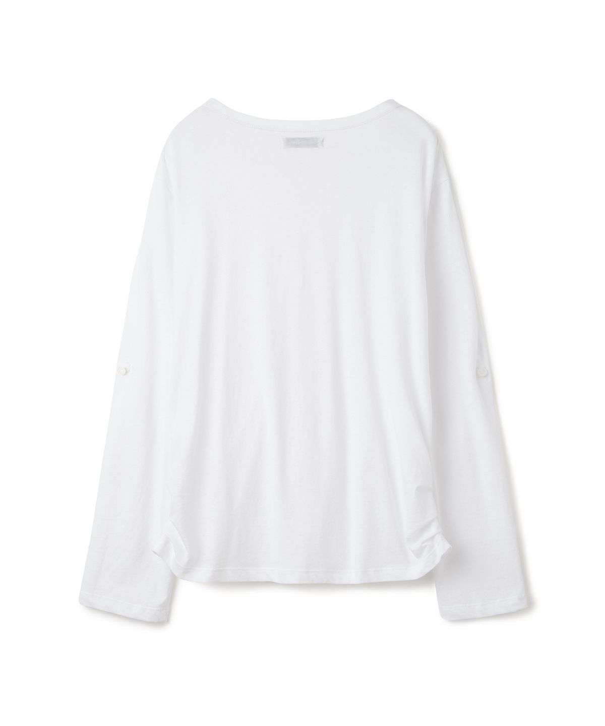 밀로 우먼(MILLO WOMEN) 버튼 랩 티셔츠 [화이트]