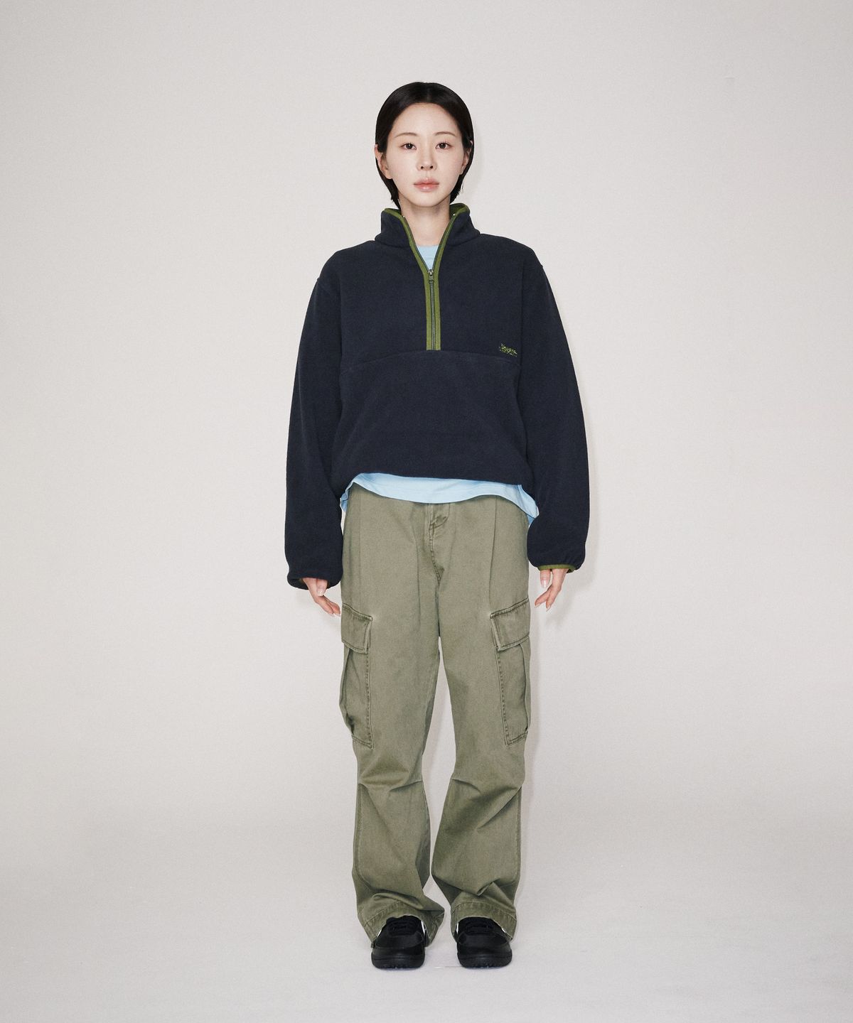 유니버스 가먼트(UNIVERSE GARMENT) HTG 플리스 하프 집업_NAVY