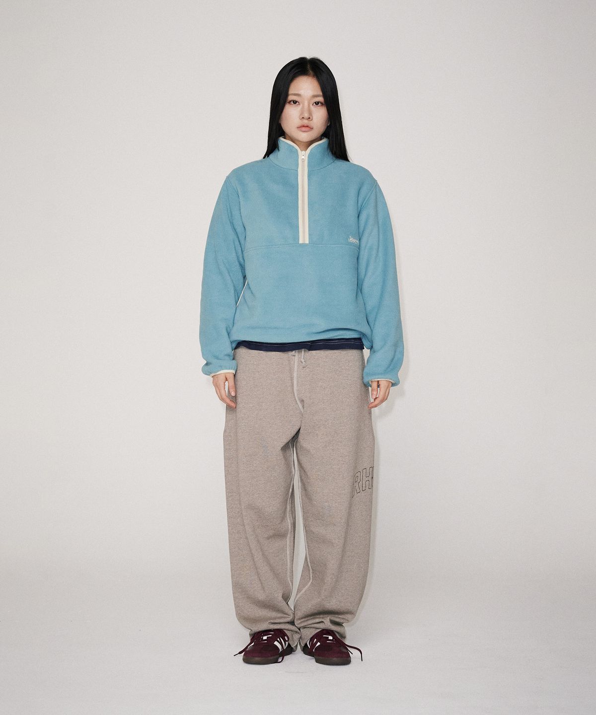 유니버스 가먼트(UNIVERSE GARMENT) HTG 플리스 하프 집업_MINT