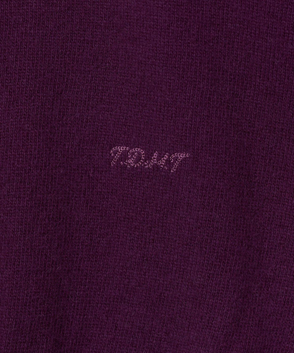 튜드먼트(TTUDEMENT) ESSENTIAL WOOL V-NECK KNIT_GRAPE