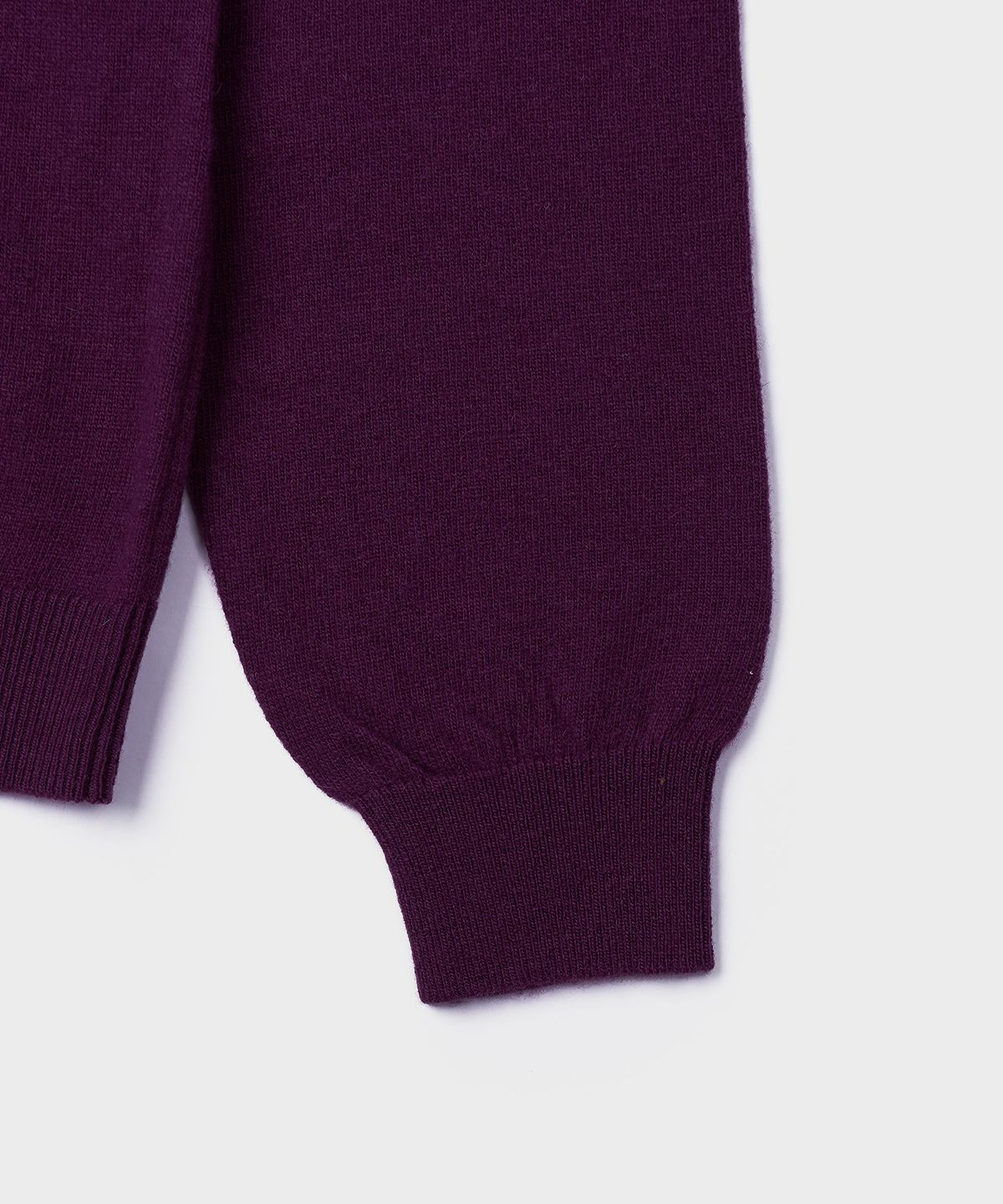 튜드먼트(TTUDEMENT) ESSENTIAL WOOL HENLEY NECK KNIT_GRAPE