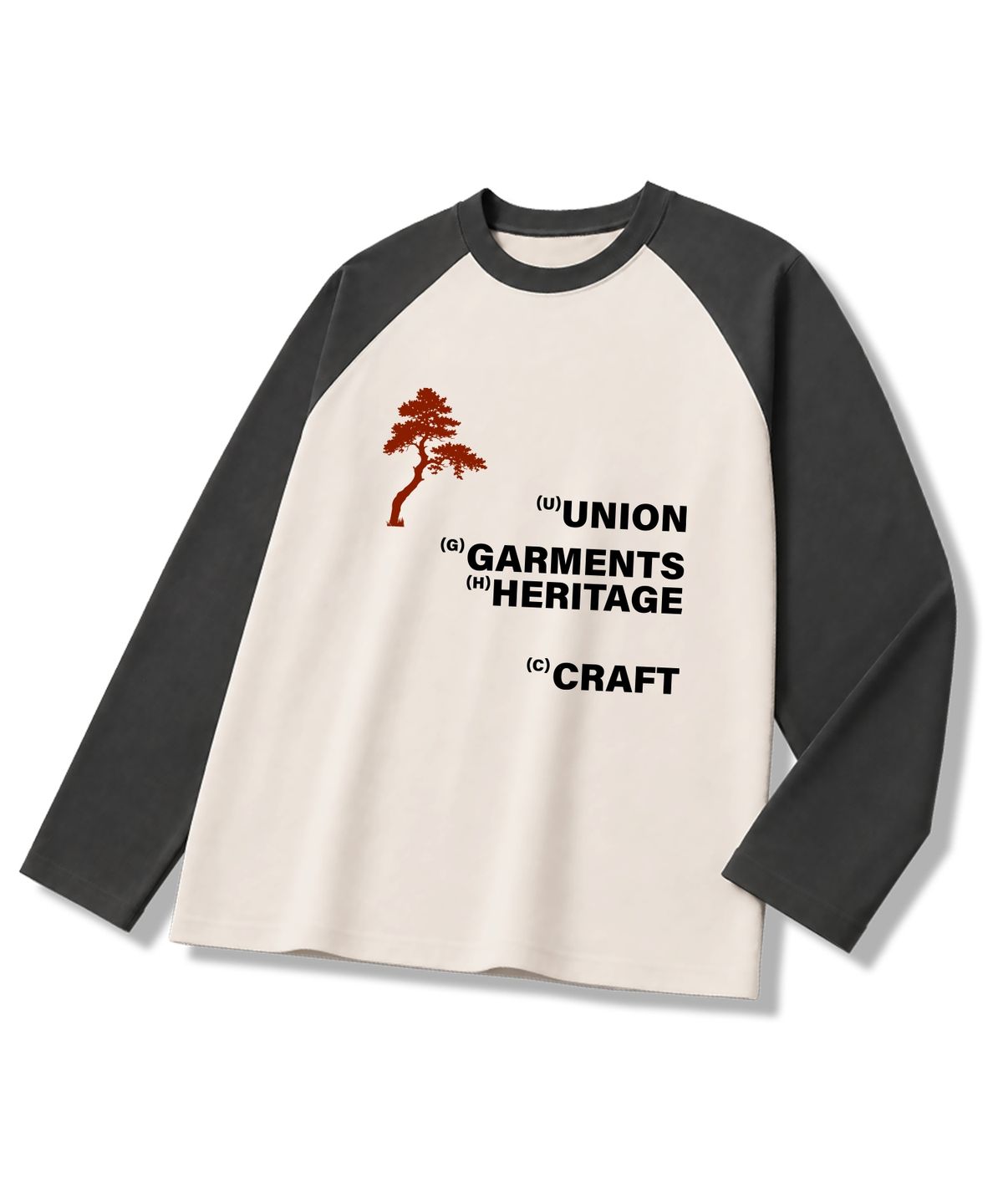 유니온가먼츠(UNION GARMENTS) 유니온크래프트 루즈핏 나그랑 긴팔 티셔츠 4COLOR