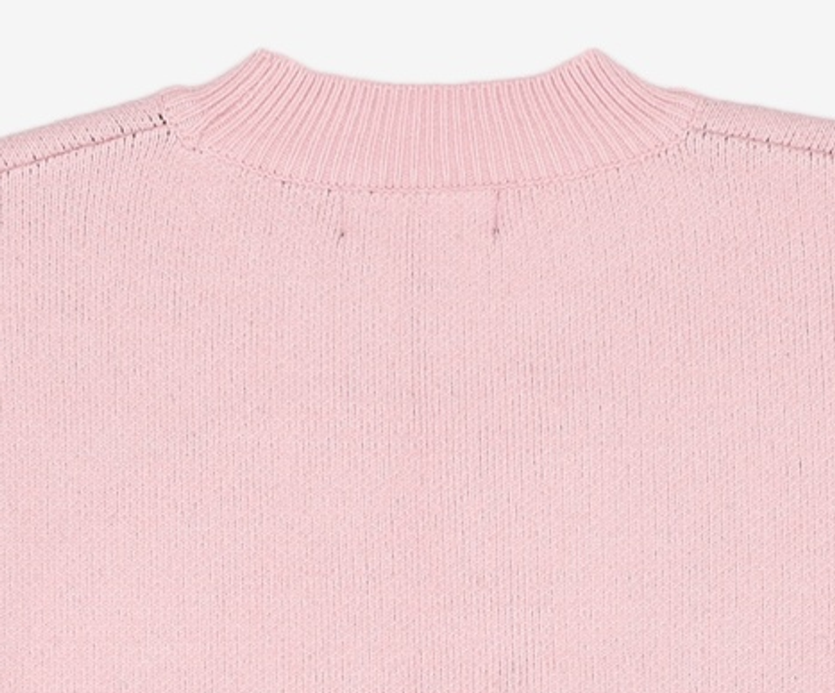 유희(YOUHEE) YOUHEE LETTERING PULLOVER KNIT PINK FREE