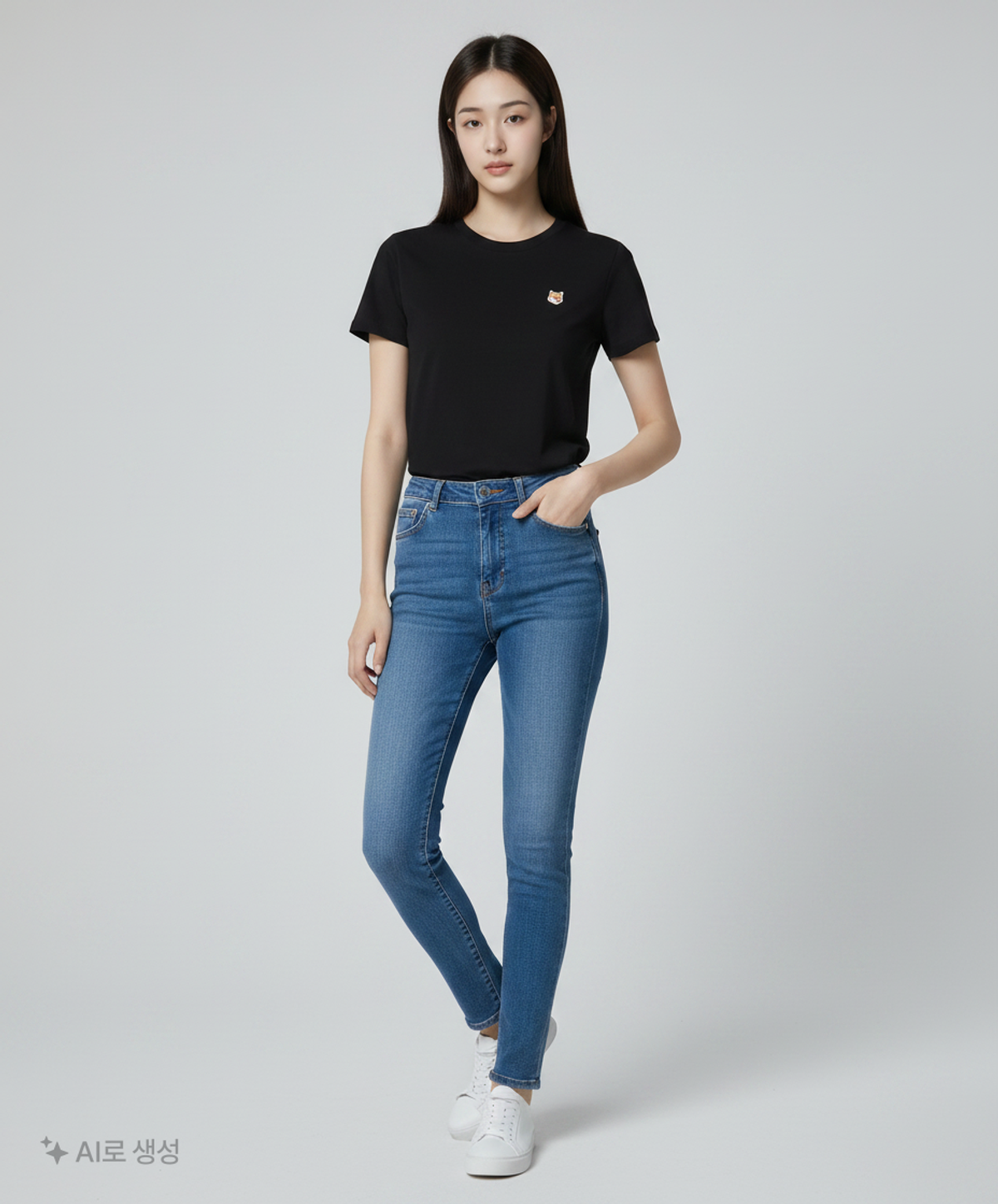 메종 키츠네(MAISON KITSUNE) 22FW 폭스헤드 반팔 티셔츠 AW00103KJ0005 XS