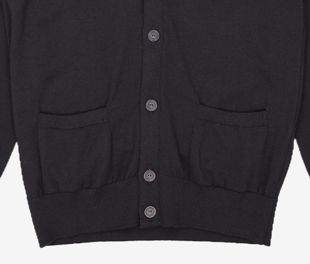 메종 키츠네(MAISON KITSUNE) 트리컬러 폭스 가디건 FU00501KT1036 P480 NAVY L