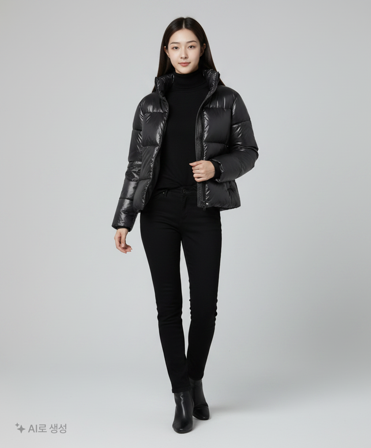 스파오(SPAO) 숏 패딩/숏 헤비 아우터 L