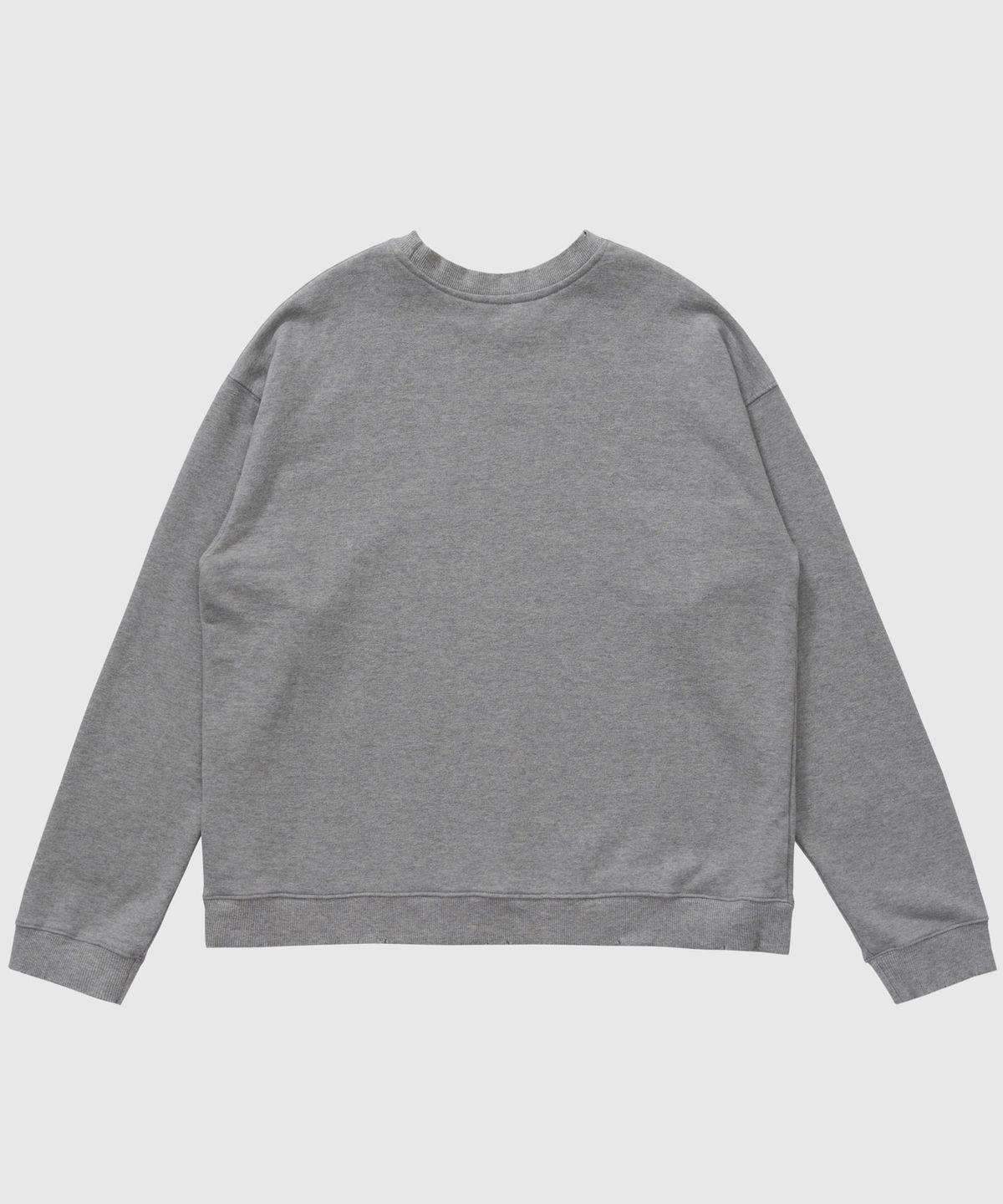 필프(PEALP) DISTRESSED WASHED SWEATSHIRT 66 (MELANGE GRAY)