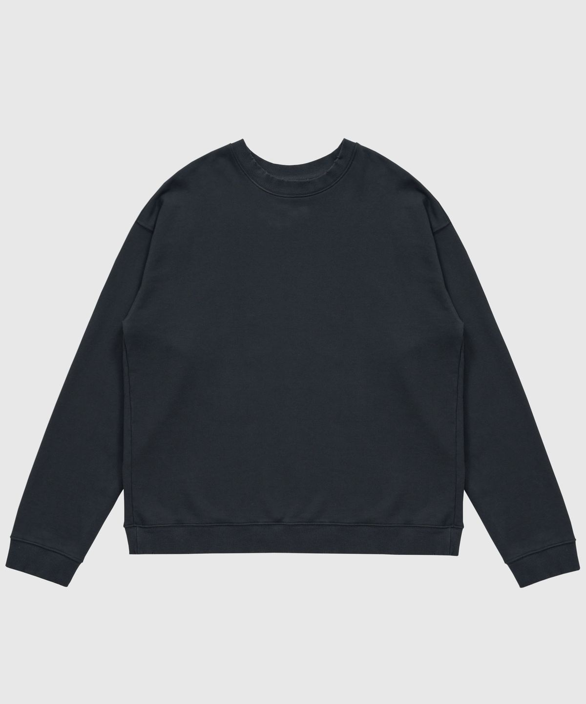 필프(PEALP) DISTRESSED WASHED SWEATSHIRT 66 (CHARCOAL)