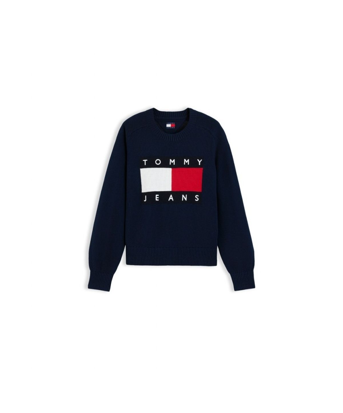 타미진스(TOMMY JEANS) 크루넥 플래그 스웨터 (T32G7KTO20TWT1C1G)