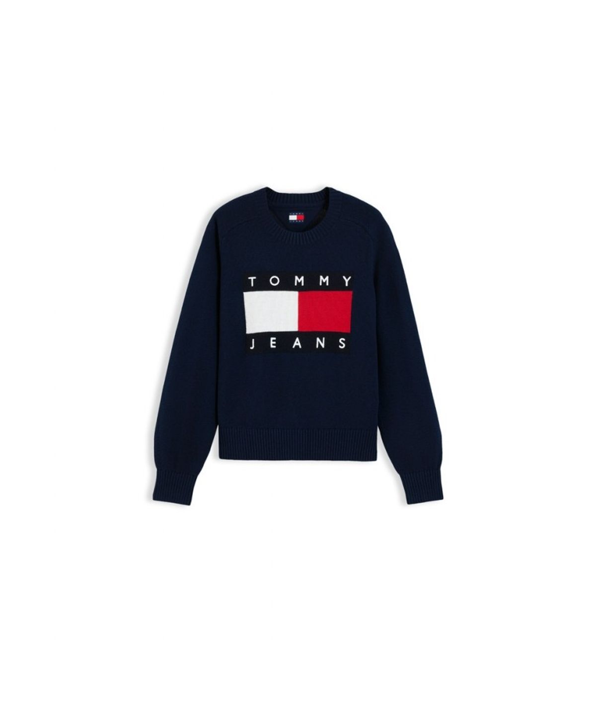 타미진스(TOMMY JEANS) 크루넥 플래그 스웨터 (T32G7KTO20TWT1C1G)