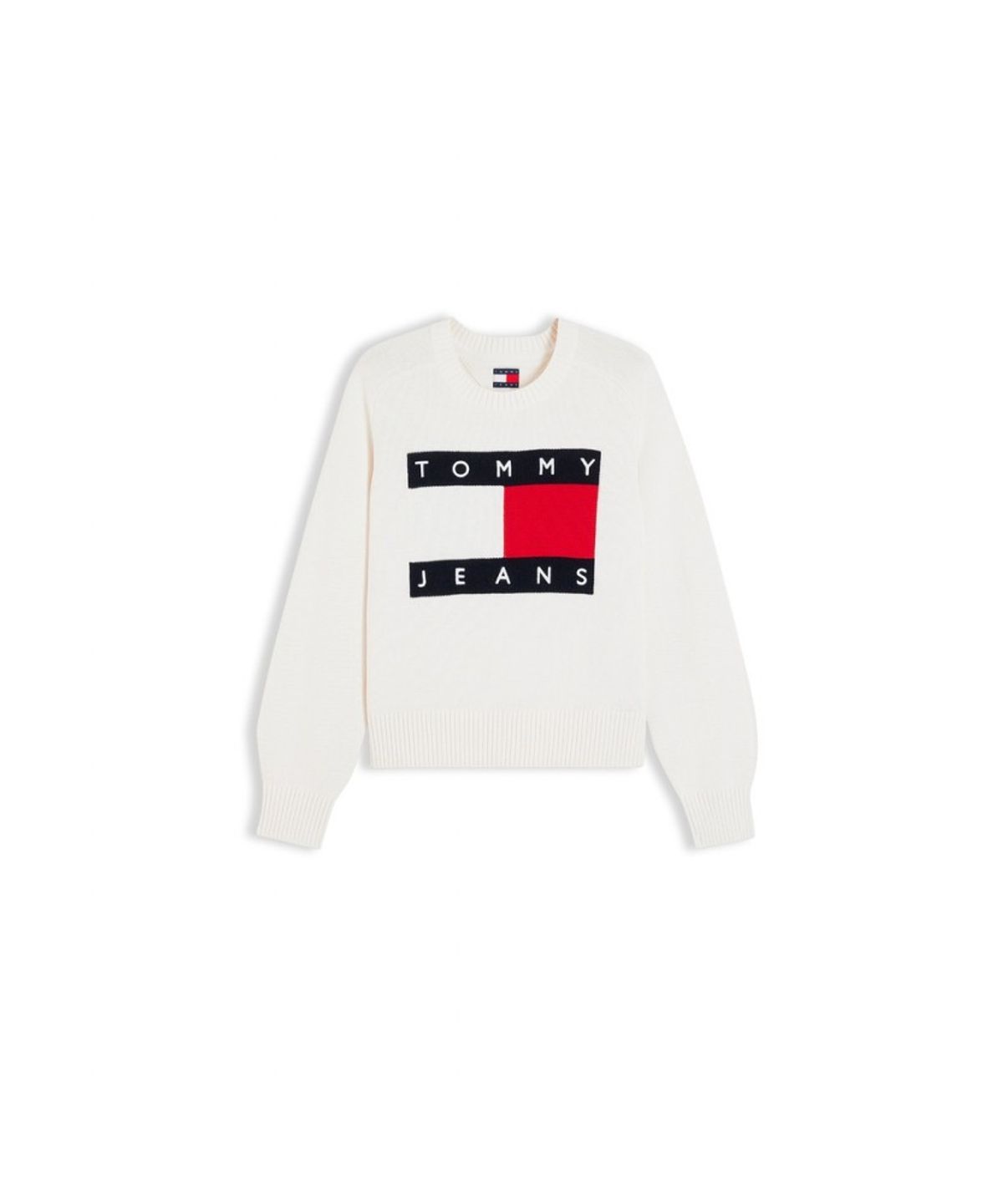 타미진스(TOMMY JEANS) 크루넥 플래그 스웨터 (T32G7KTO20TWT1YBH)