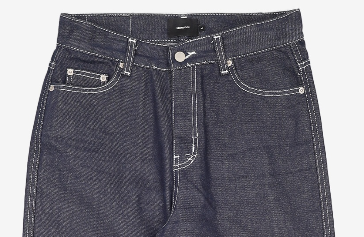 몽돌(MONGDOL) 스트레이트 데님 팬츠 인디고 MDPT035INDIGO L