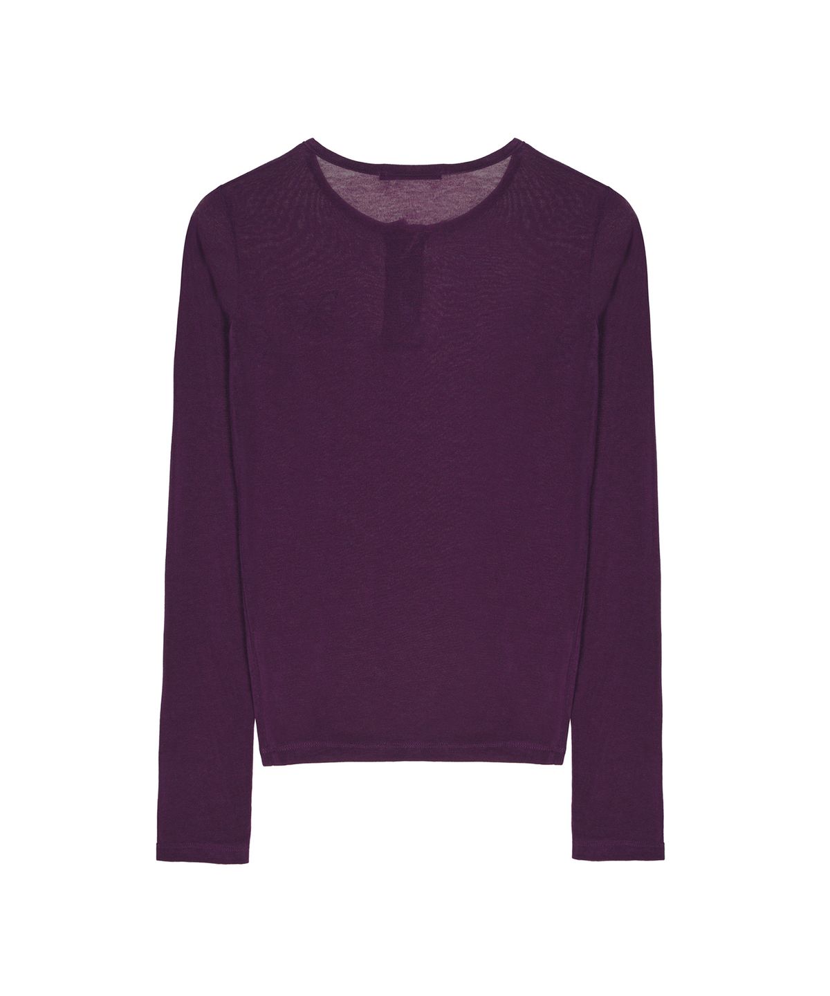 닉앤니콜(NICK&NICOLE) BUTTERFLY HENLEYNECK SLEEVE TOP_PURPLE