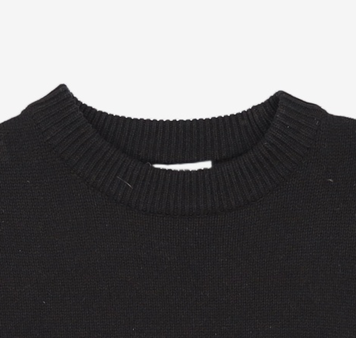 벨리에(BELIER) Italian Yarn Pullover Sweater / Black 32