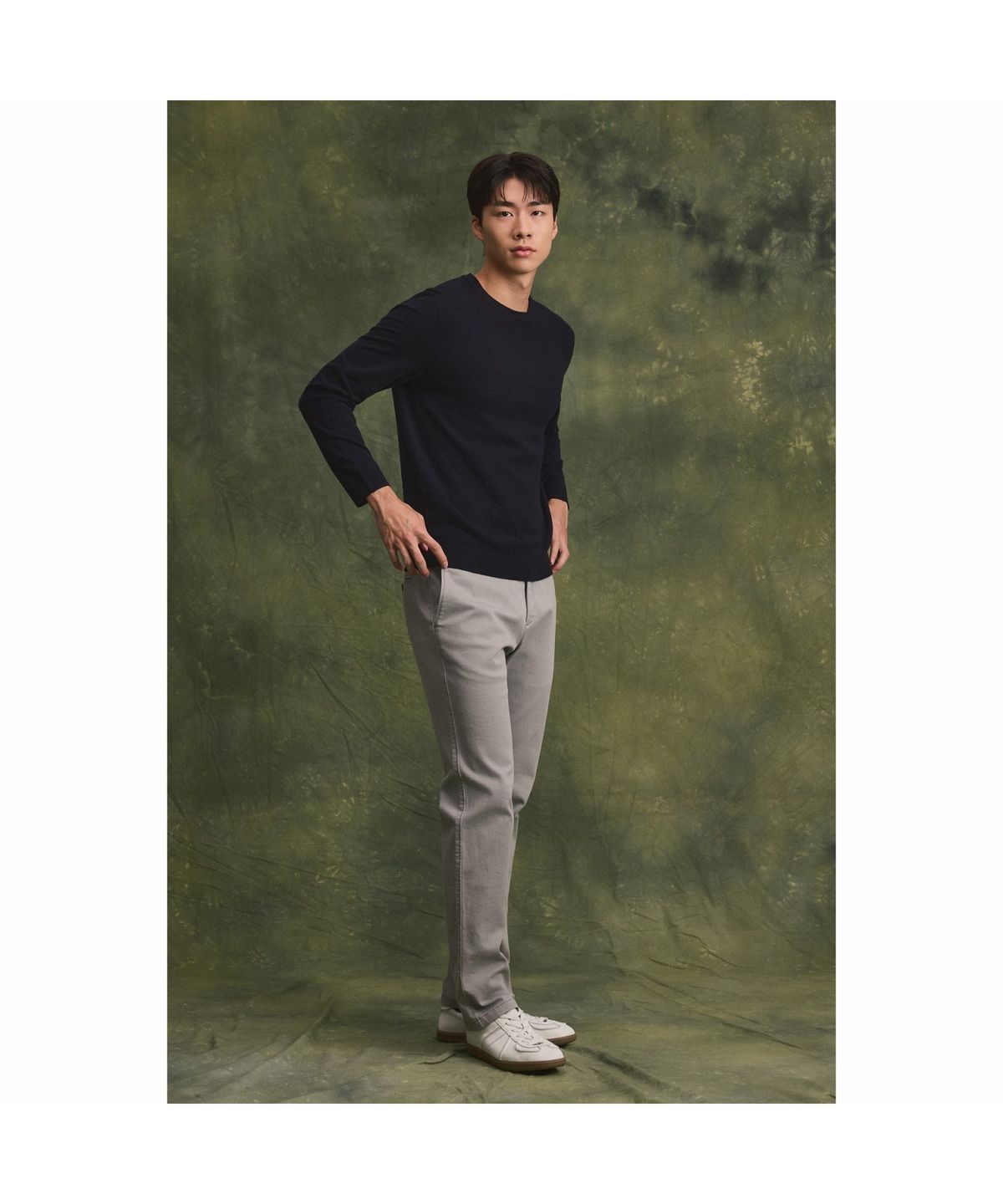 브렌우드(BRENTWOOD) (essentials) 기모 컴포치노 팬츠 BRPAW26571GYX