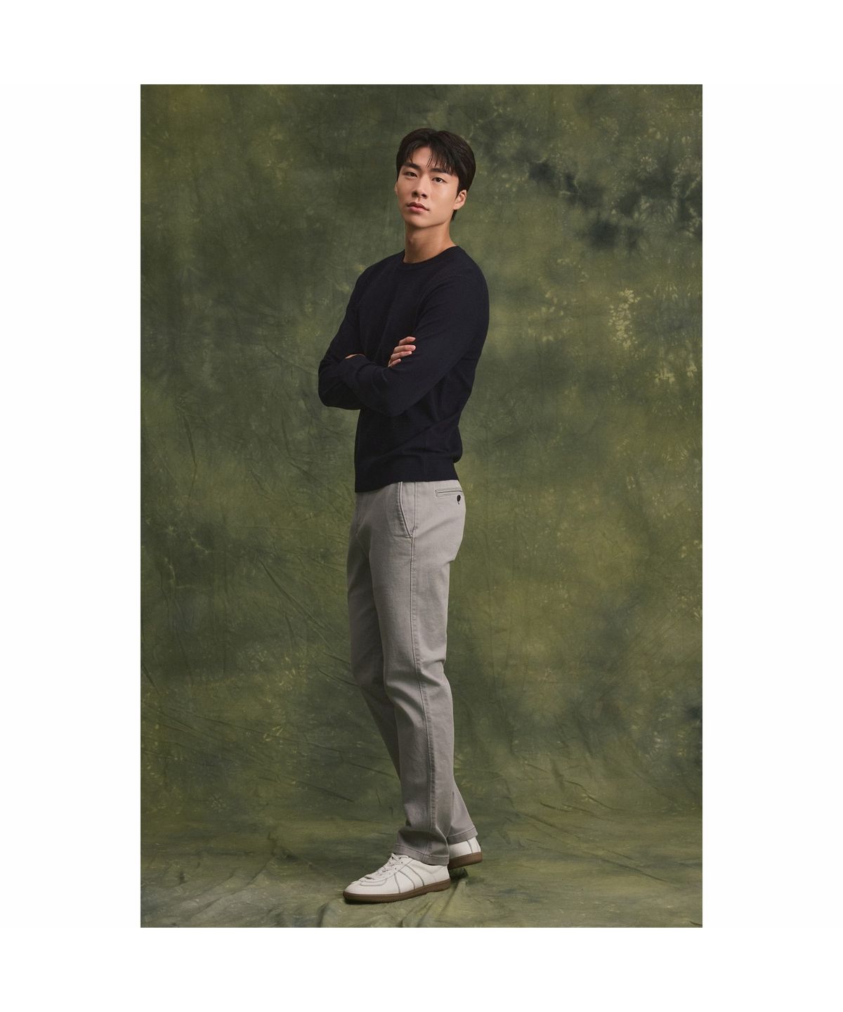 브렌우드(BRENTWOOD) (essentials) 기모 컴포치노 팬츠 BRPAW26571GYX