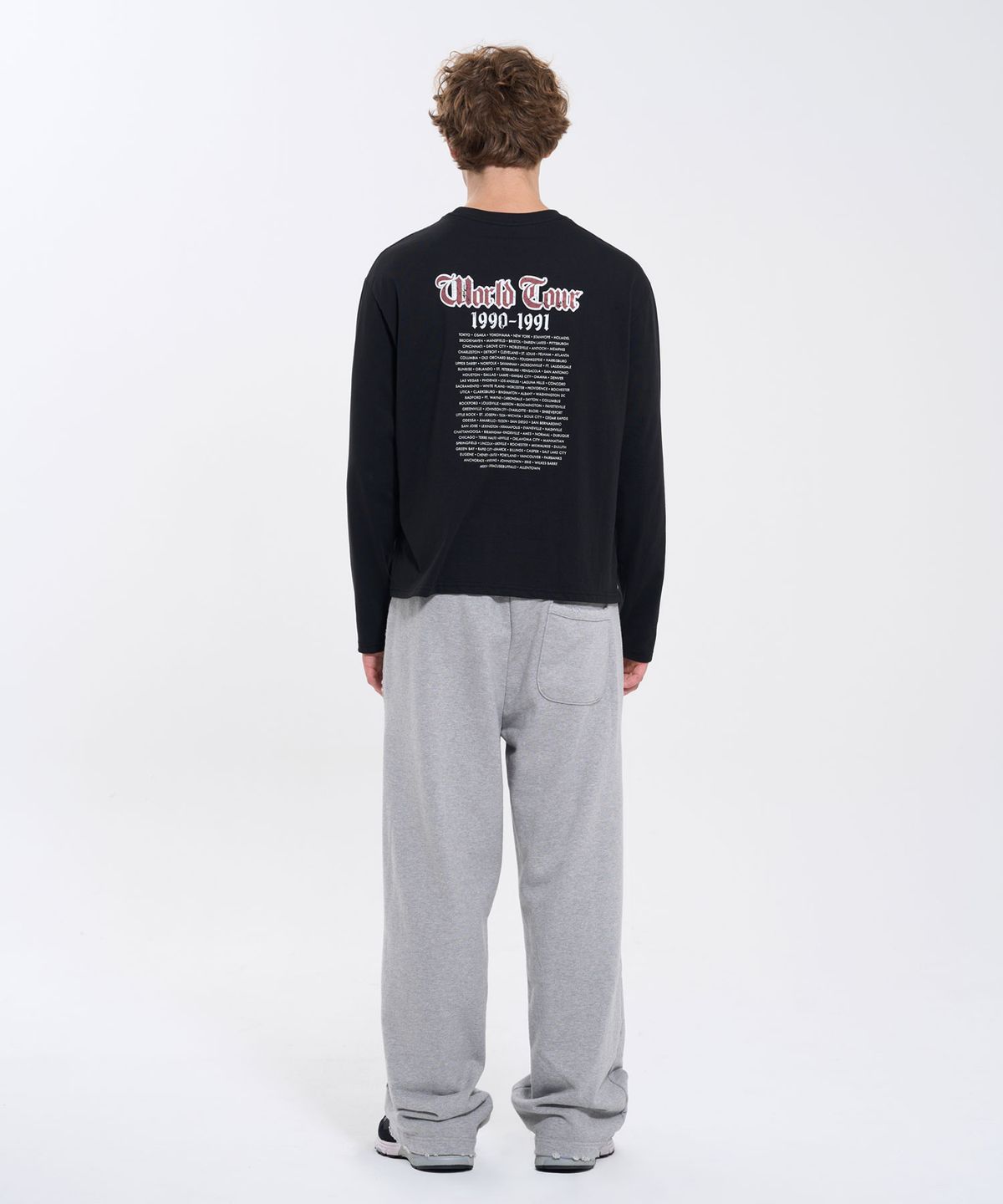 필프(PEALP) DISTRESSED WASHED SWEATPANTS 70 (MELANGE GRAY)