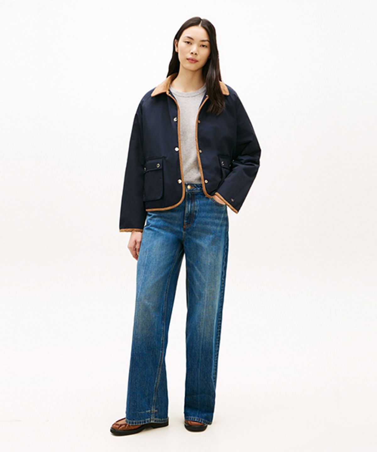 타미힐피거(TOMMY HILFIGER) 리버서블 퀼팅 자켓 (T22G7PJC051WT1DW5)