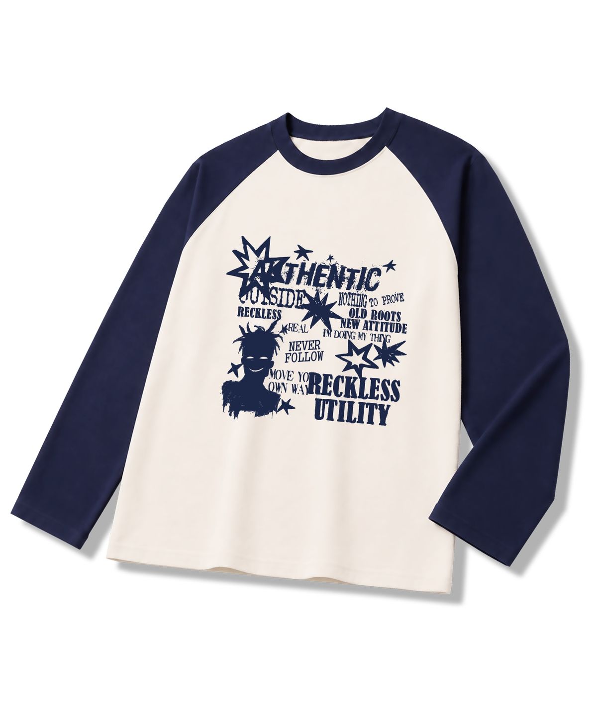 유니온가먼츠(UNION GARMENTS) 뉴에티튜드 루즈핏 나그랑 긴팔 티셔츠 4COLOR