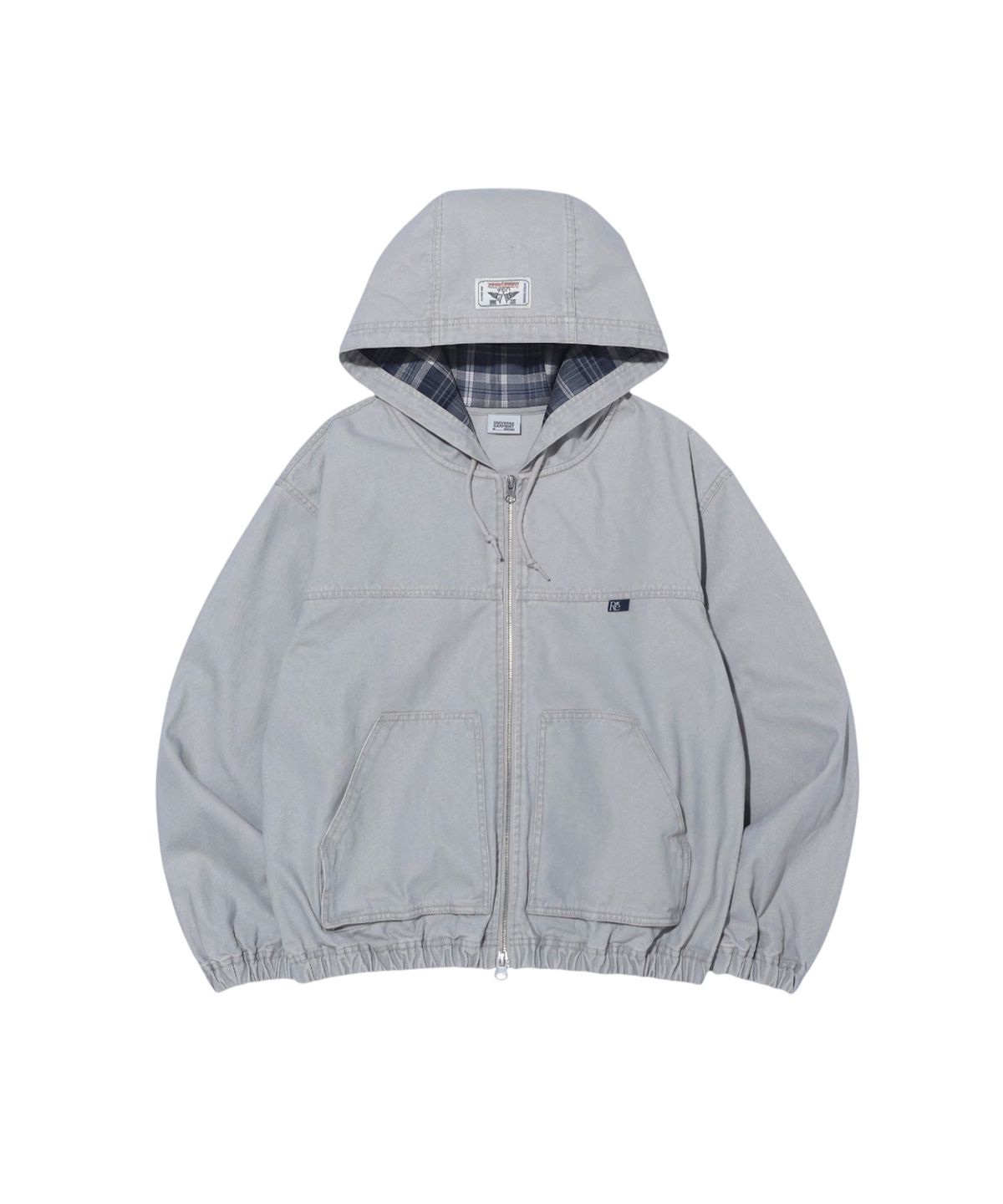 유니버스 가먼트(UNIVERSE GARMENT) 워시드 후드 워크 자켓_GREY