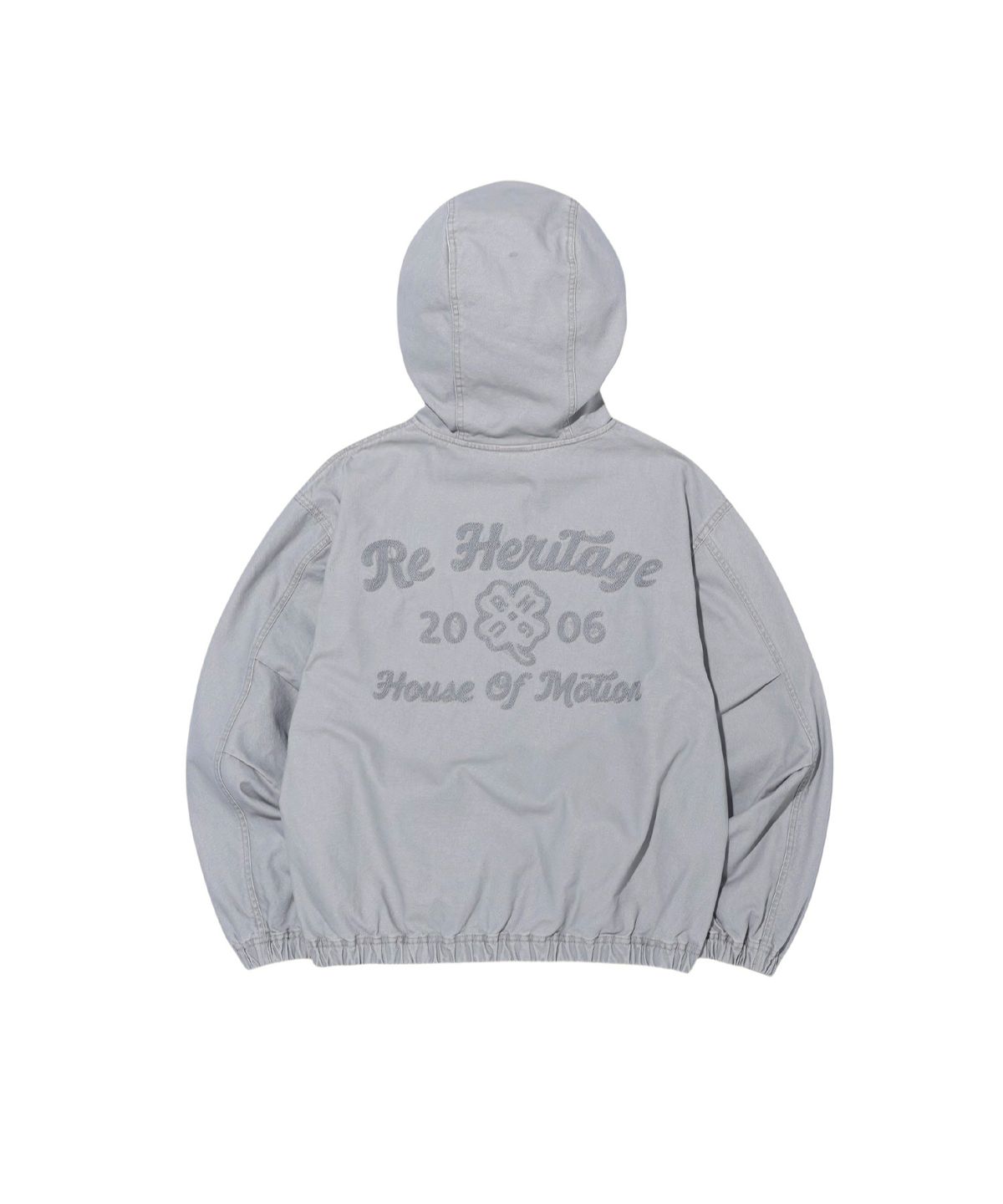 유니버스 가먼트(UNIVERSE GARMENT) 워시드 후드 워크 자켓_GREY