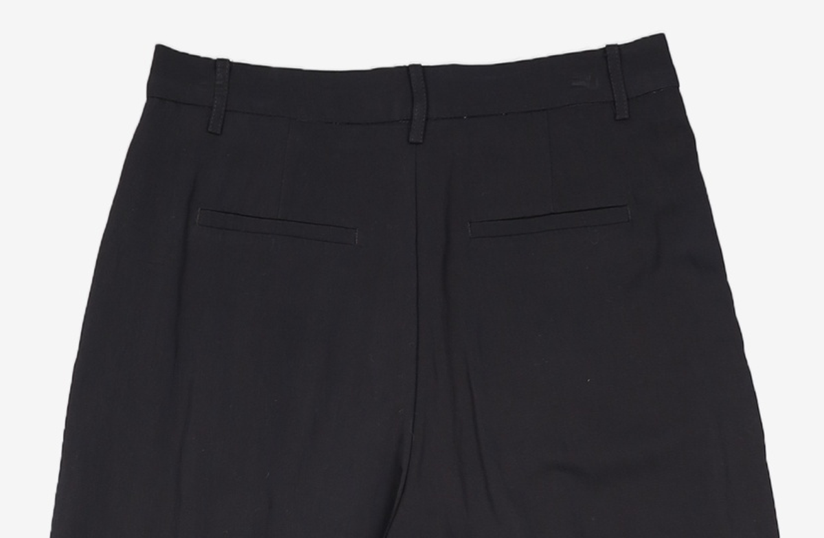몽돌(MONGDOL) 원턱 와이드 슬랙스 블랙 MDPT025BLACK S