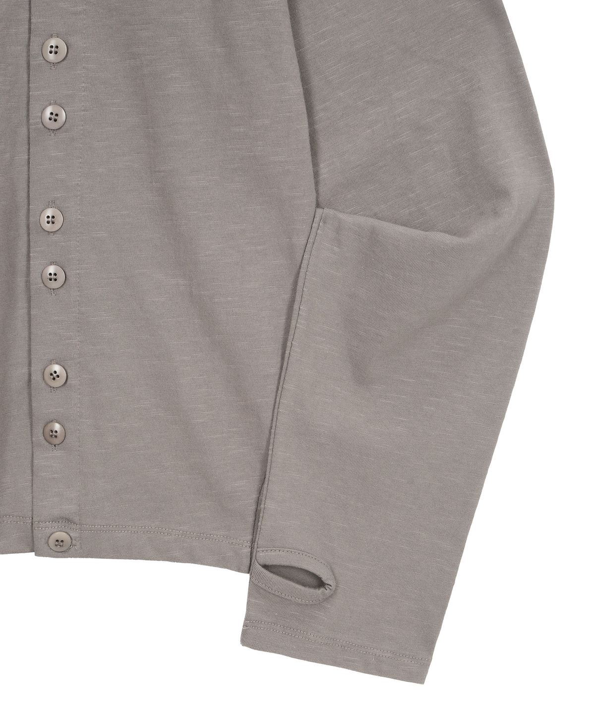엔도어(ENDOOR) Offset Placket Long Sleeve (Mushroom)