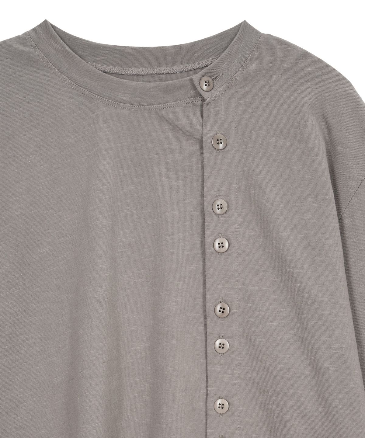 엔도어(ENDOOR) Offset Placket Long Sleeve (Mushroom)