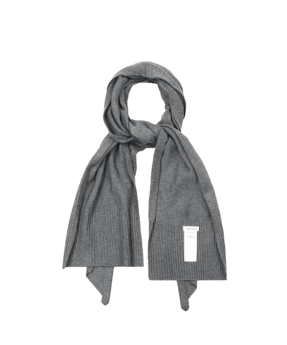 미세키서울(MISEKI SEOUL) Two tie detail muffler GREY