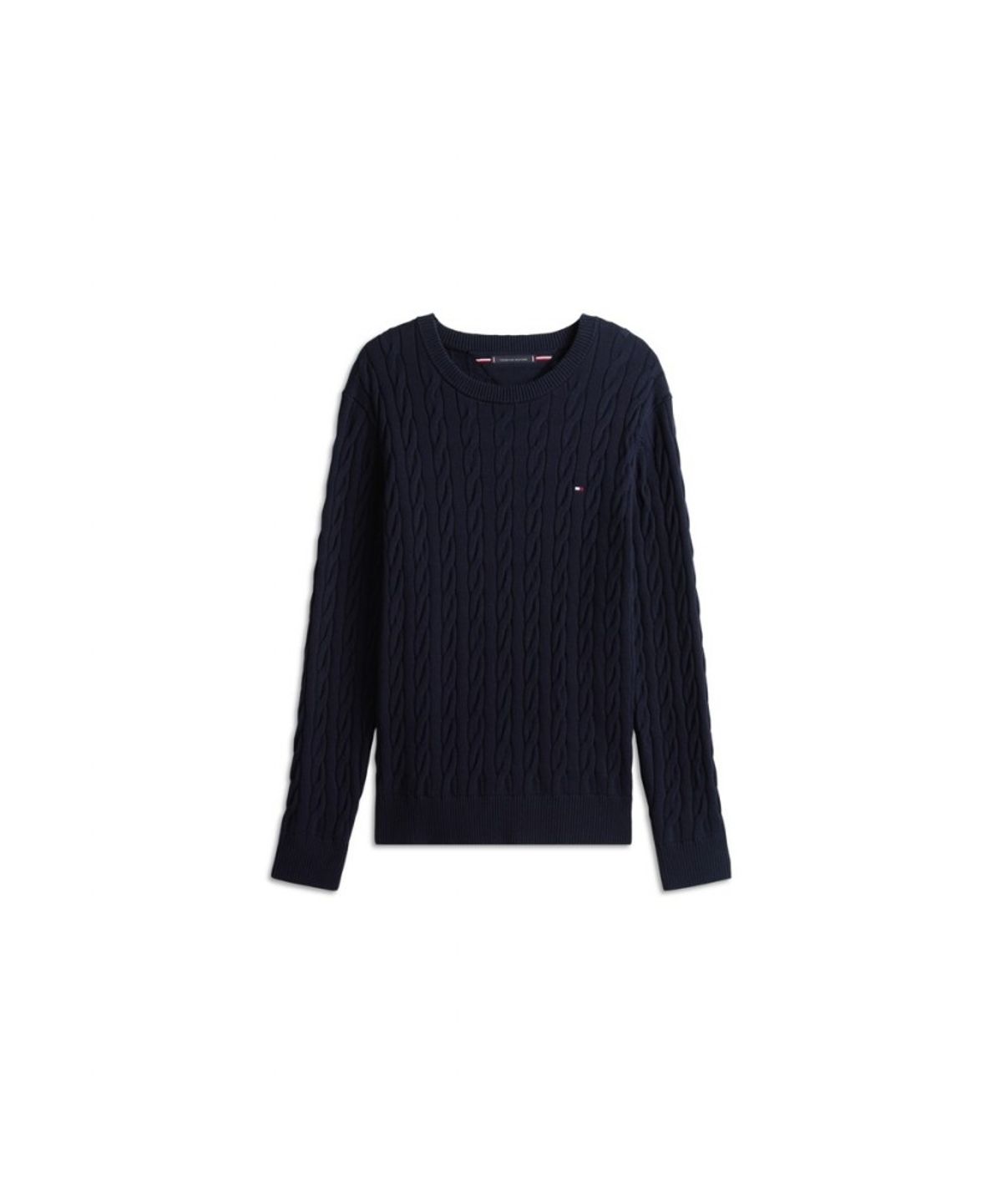 타미힐피거(TOMMY HILFIGER) 클래식 코튼 케이블 크루넥 스웨터 (T12G7KPO100MT1DW5)