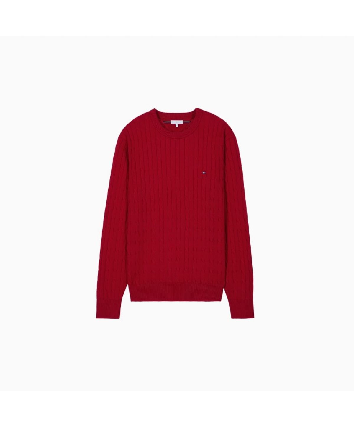 타미힐피거(TOMMY HILFIGER) 클래식 코튼 케이블 크루넥 스웨터 (T12G7KPO100MT1XLD)