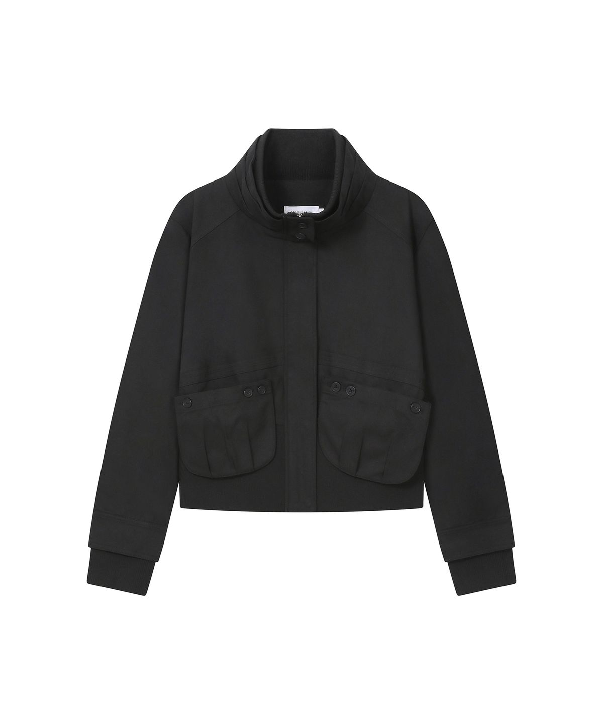 미세키서울(MISEKI SEOUL) Cowl high neck pocket jacket BLACK