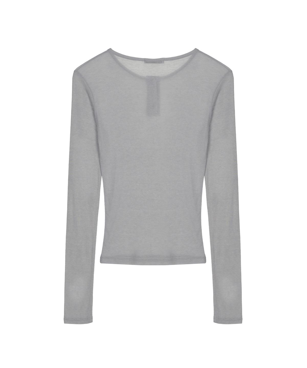 닉앤니콜(NICK&NICOLE) BUTTERFLY HENLEYNECK SLEEVE TOP_GRAY