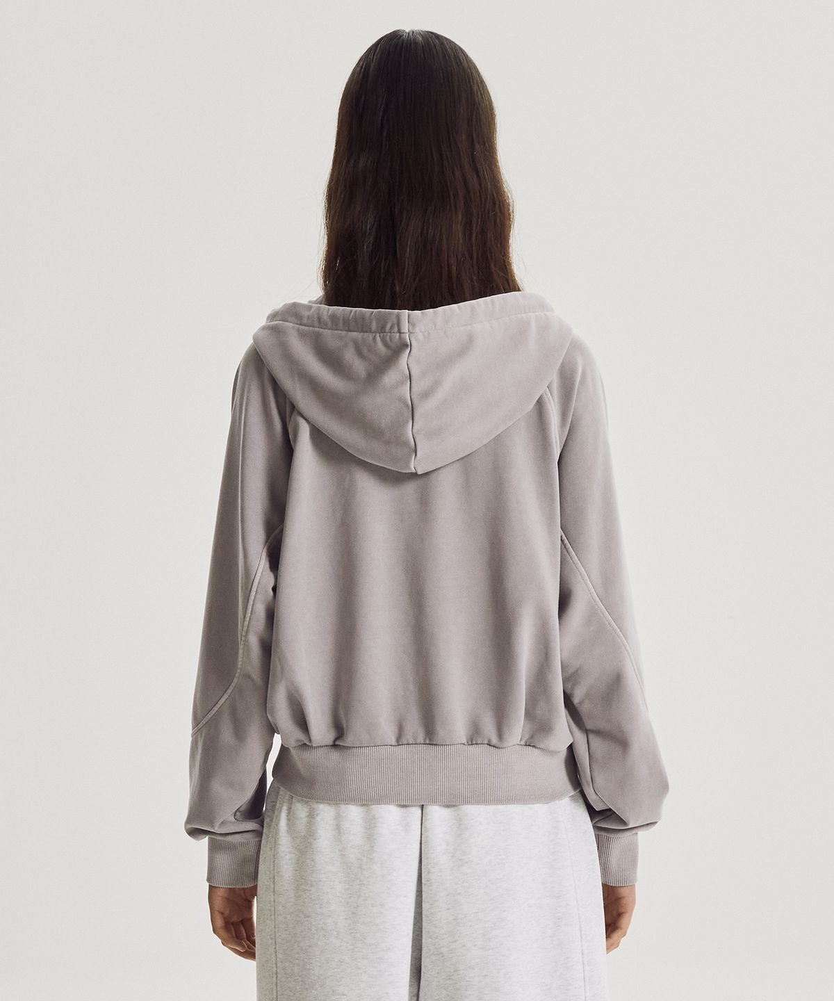 뉴발란스(NEW BALANCE) NBMDG4W942 / WOMEN 에센셜 다잉 후드집업 (D/PURPLE)