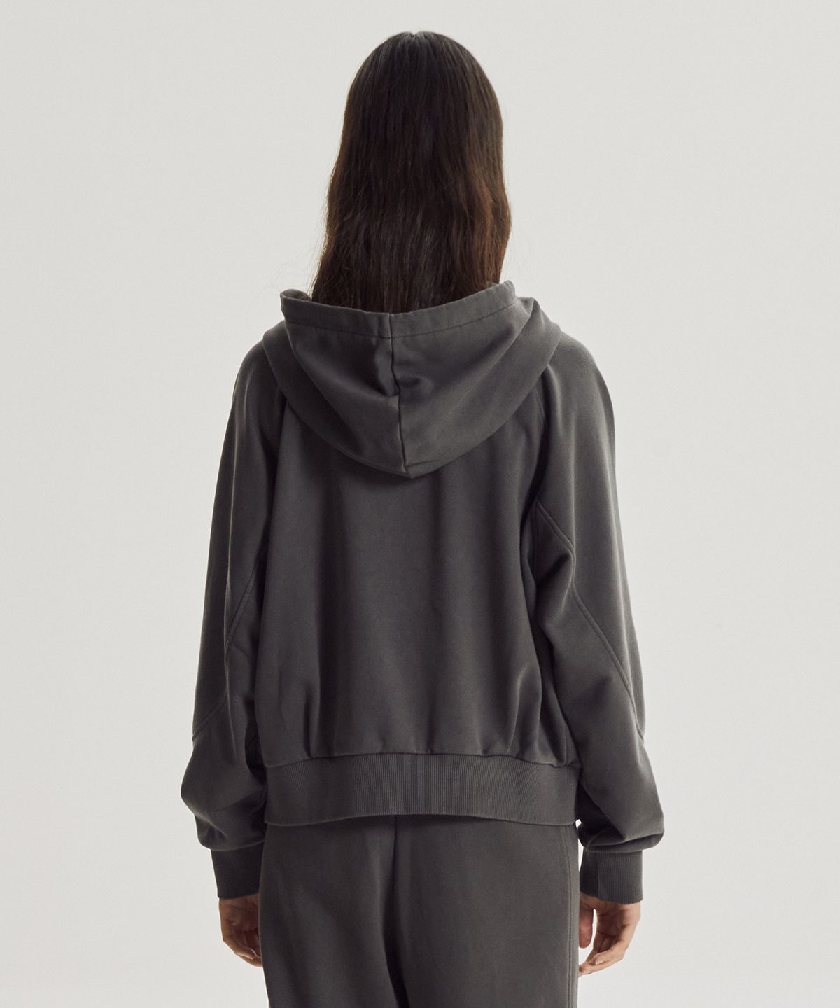 뉴발란스(NEW BALANCE) NBMDG4W942 / WOMEN 에센셜 다잉 후드집업 (D/CHARCOAL)
